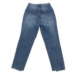 PacSun Distressed Button Fly High-Rise Straight Leg Cotton Denim Jeans Photo 1