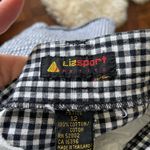 Bermuda Vintage gingham black and white shorts high rise pleated Photo 2