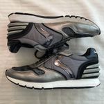 Voile Blanche leather nylon textile sneakers black silver Size 37 US 7 Photo 3