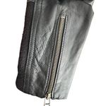 Mango MNG Moto Leather Biker Jacket in Black XSmall Small Photo 6