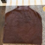 THML NWT  Chocolate Brown Sleeveless Sweater Sz M Photo 3