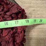 Anthropologie  Tracy Reese Maroon 3D Floral Rose Cocktail Dress NWT Photo 8