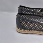 Sam Edelman  Womens Espadrille Flats Size 9 Black Raffia Mesh Logo Slip On Shoes Photo 7