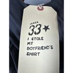 Women’s “I stole my boyfriend’s shirt” ISMBS Ombré Brown Hoodie Size Sm/Med Photo 3