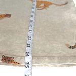 easel Ecru leopard T-shirt dress. Trendy 100% cotton oversized size small Photo 7