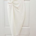 Nookie NWT Lust One Shoulder Midi Dress in White Bridal sz Large Photo 3