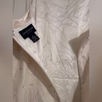 Ann Taylor Off White Silk Floral Embroidered Mini Tank Dress Y2K 90s Normcore Photo 2