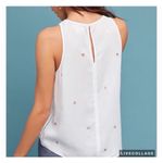 Anthropologie Anthropology cloth and stone white Gillian top Photo 2