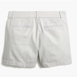 J.Crew 5" Classic Chino Short Preppy Coastal Vacation Oyster Grey US 0 NWT Photo 4
