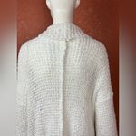 POL - Ivory/Oatmeal Loose Weave Cozy Cardigan Size Medium Photo 4