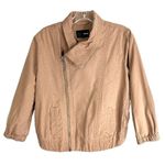 Hurley Medium Jean Jacket Brown Denim Side Zip Cotton Pockets Embroidered 931 Photo 0