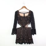 Lovers + Friends Lovers‎ + Friends Baylin Lace Cutout Dress Black S Photo 2