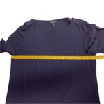 Eileen Fisher Women's Tencel Knit Hi-Low Tunic Dress Navy Blue Slit Sleeve Sz M Photo 7