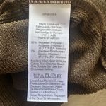 Madewell  Blouse Twist-Front Long-Sleeve Top Ribbed Crepe Expedition Green Sz L Photo 8