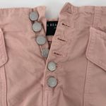 Veronica Beard  Robbie‎ Button Front High Waisted Shorts Rosewood Pink Women 27 Photo 1