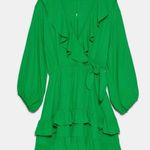 ZARA  green wrapped front green dress / jumpsuit Photo 2