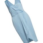 new Cooper St ❤︎ Draped Wrap Surplice Sheath Midi Dress ❤︎ Sky Blue Plus Size 16 Photo 5