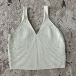Lululemon Ribbed Knit Cropped Tank Top Size 6 - Lemon Sorbet Photo 3