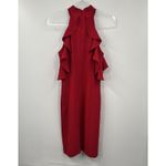 Amanda Uprichard Cold Shoulder Haven Dress Scarlet Red Size S New #2404 Photo 7