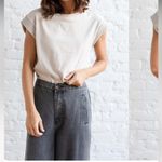 Grade & Gather  denim wide leg dark gray wide leg jeans high waist M casual fall Photo 4
