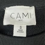 Cami NYC Cami‎ NYC Valeria Puff Mesh Sleeve Sweatshirt Top Black Sz S Photo 3