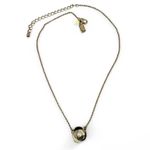 Kate Spade Deco Blossom Pendant Necklace 12k Gold Plated Black Gray Cream Rose Photo 7