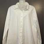 Denim & Co Shirt Womens XL White Long Sleeve Button Front Tunic Cotton Photo 0