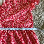 NWT Made With Love ❤️Baby Doll Dress. Size Large. Floral Red Photo 7