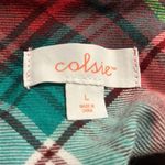 Colsie 2 Piece Plaid Pajama Set Red Green NWT Size L Photo 8