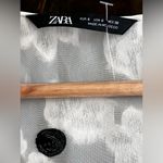 ZARA Women’s polka dots Textured Weave Top Photo 5