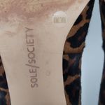 Sole Society  Marty Leopard Animal Print Loafers Heel Pointed Vamp Shoes Size 8M Photo 7