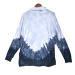 PINK - Victoria's Secret PINK Victoria’s Secret Blue Tie Dye Turtleneck Legging Pullover Tunic Sweatshirt Photo 2