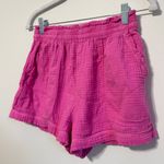 Aerie  High Waisted Pool to Party Pink Shorts Size Medium Photo 3