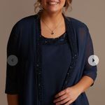 Oleg Cassini  Tank and Kimono Set Navy size‎ 16w Photo 0