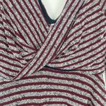 Free People  Womens Maverick Eggplant Purple/Gray Stripe V-Back Mini Dress Size S Photo 5