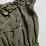 Aeropostale  Women's Crop Top Shirt Sz Small Off the Shoulder Military Green #B1 Photo 1