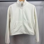 Avia Women's Off White Fleece cropped Jacket size Large Photo 0