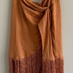 Cloud Ten Fringed Orange Wrap Skirt Size S Photo 0