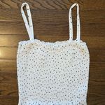 Aritzia  Sunday Best Tiny Black Hearts Elastic Tube Top with Straps Photo 4