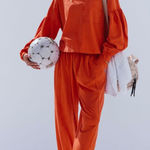 Free People Hot Shot Recovery Top Flame Medium Orange Photo 0