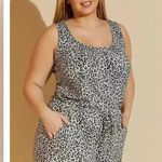 Ashley Stewart  NWT Animal Print Sleeveless Lounge Jumpsuit 4X J11 Photo 1