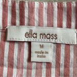 Ella Moss Pink and White Ruffled Long Sleeve Blouse Photo 3