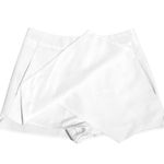 AQUA Womens Asymmetrical Skort Envelope Skirt Front, Shorts Pockets White S Photo 1