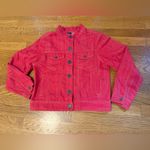 High Sierra Collarless Denim jacket in faded red size M Photo 9