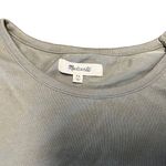 Madewell semi cropped pocket Crewneck knit top light green size XS Photo 3