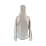 prAna Wool Blend Quarter Zip Hoodie Pullover Gray Rib Knit Women’s Small Photo 4