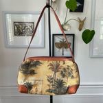 Tommy Bahama Vintage 90s Y2K  Palm Tree Tapestry Baguette Bag Purse Photo 1