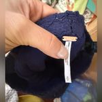 Free People DISCO WILD LACES NAVY BLUE PULL ON FLARE PANTS Photo 3