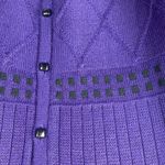 San Remo Purple Knit Sweater & Pleated Skirt Set S Photo 4