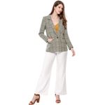 Allegra K New! Allegra‎ K Women's Plaid Blazer One Button Lapel Neck Jacket Photo 1